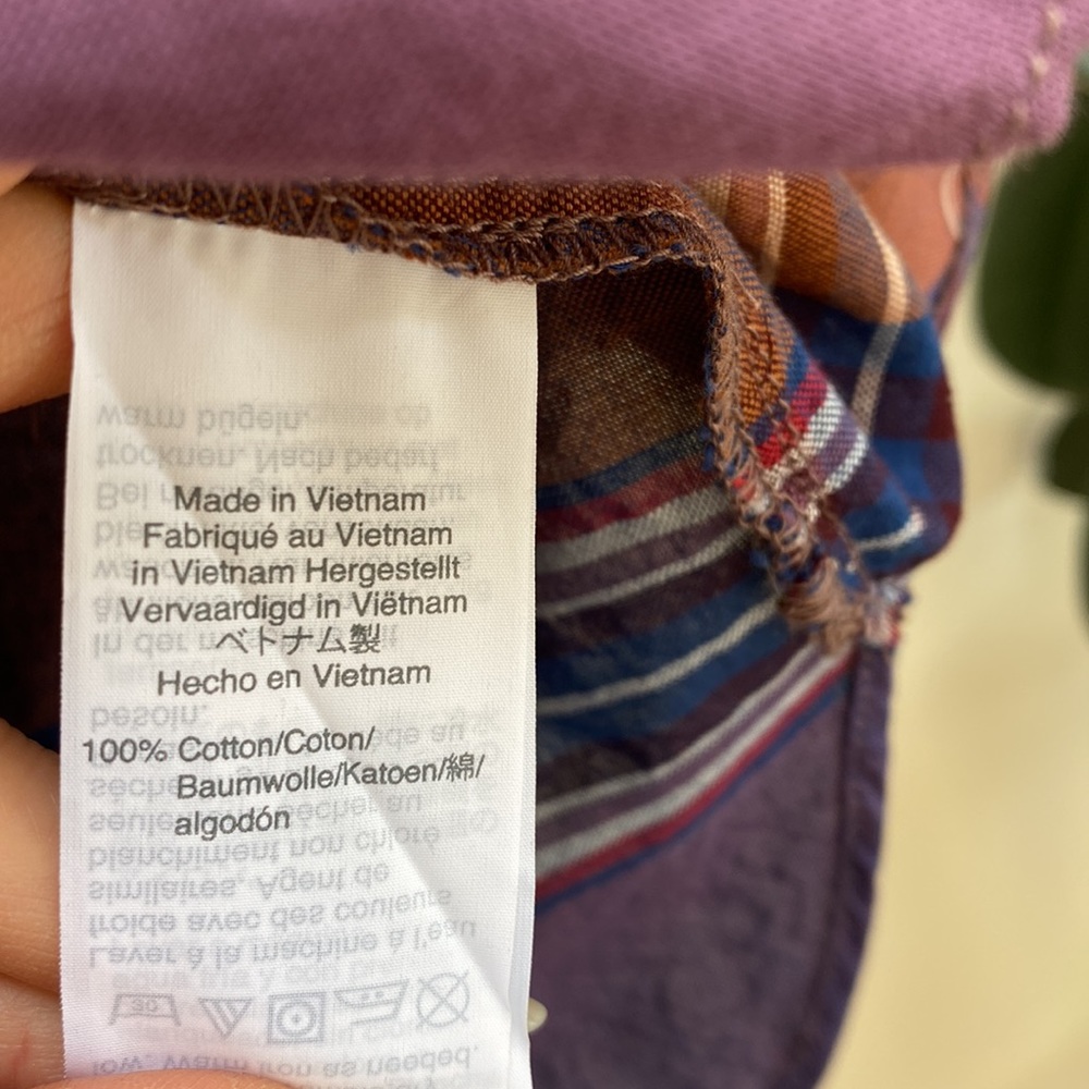 Madewell balloon sleeve plaid top - Picture 5 of 7